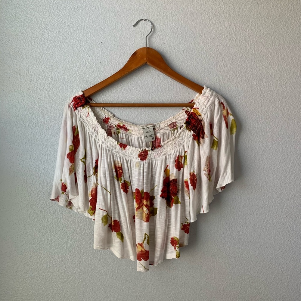 Off the shoulder American Rag top